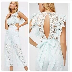 NWT Nightcap clothing eyelet apron romper